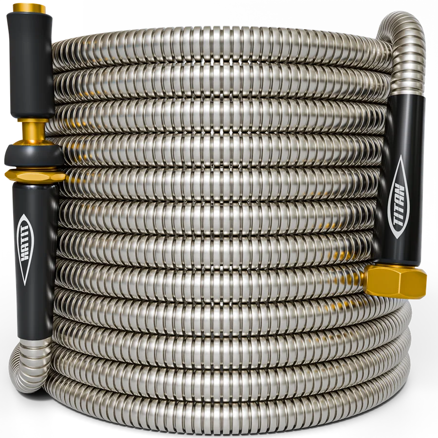 Titan stainless steel metal garden hose